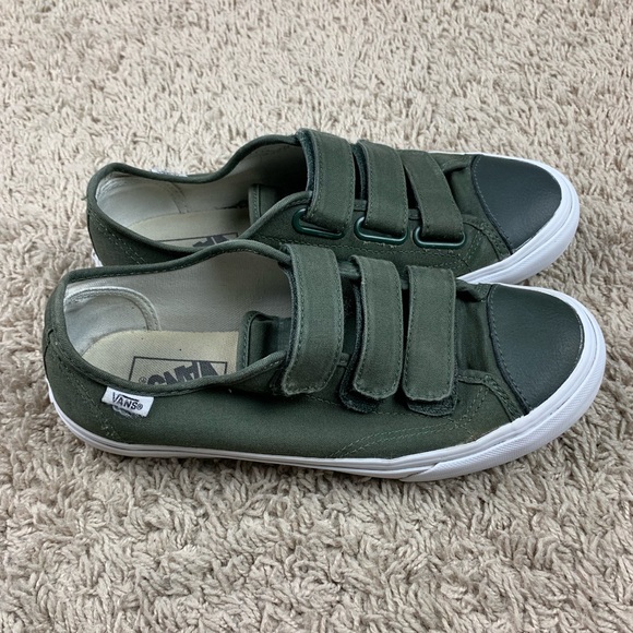 green vans velcro